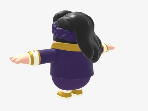 Helsie Midnight Fall Guy - Fortnite 3D Model