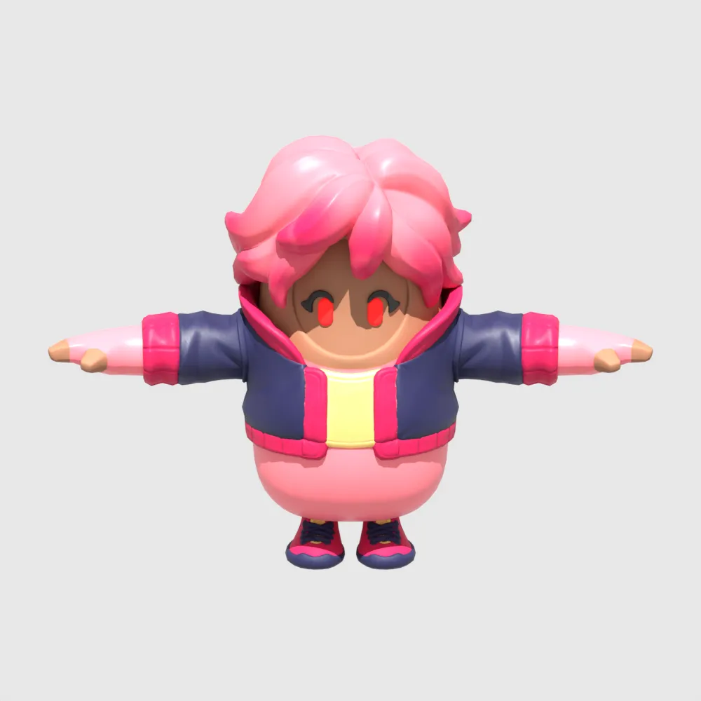 Antheia Fall Guy - Fortnite 3D Model .c4d .max .obj .3ds .fbx .stl .blend