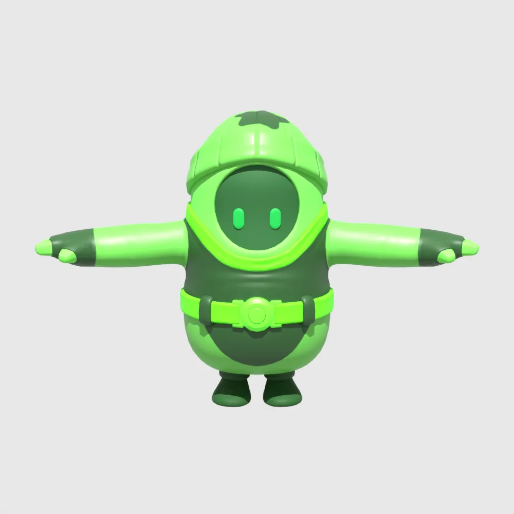 The Final Peel Fall Guy - Fortnite 3D Model .c4d .max .obj .3ds .fbx .stl .blend 