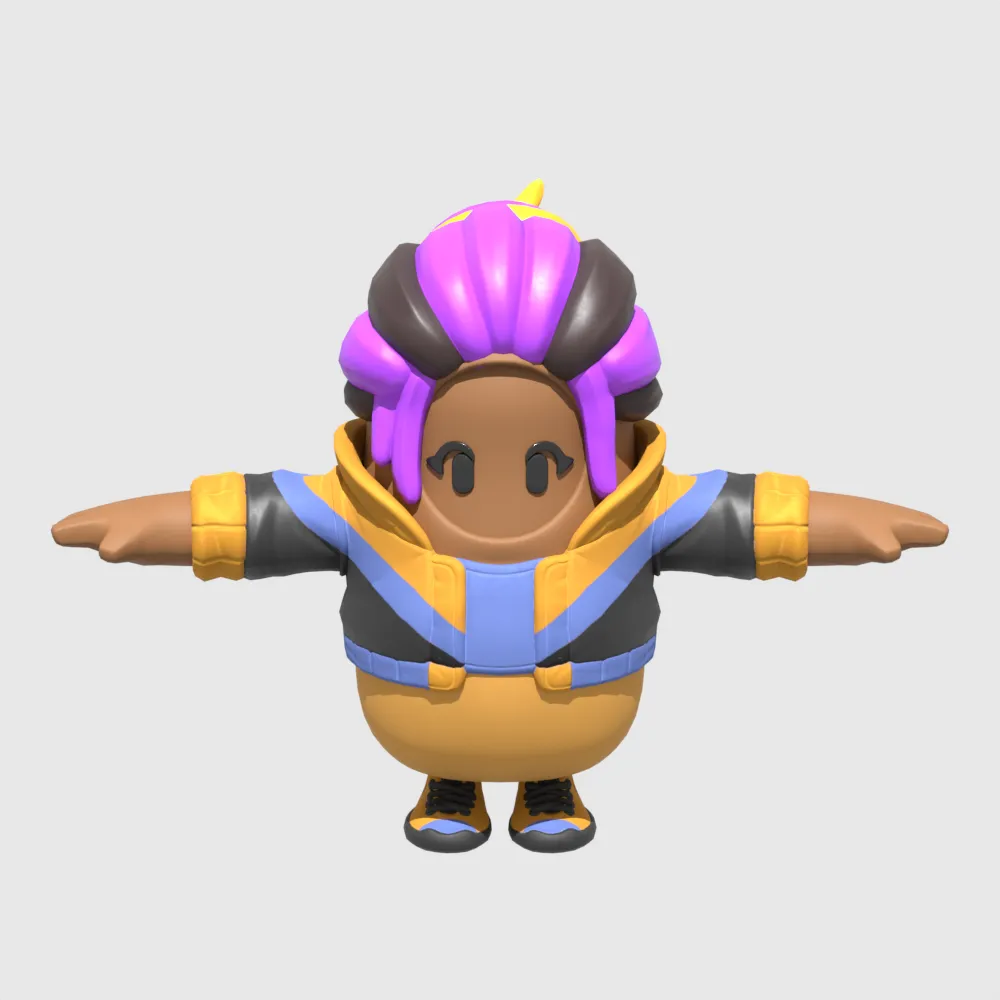 Marika Fall Guy - Fortnite 3D Model .c4d .max .obj .3ds .fbx .stl .blend
