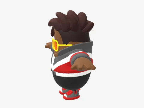 Kofi Graves Fall Guy - Fortnite 3D Model