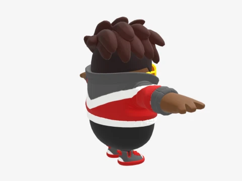 Kofi Graves Fall Guy - Fortnite 3D Model