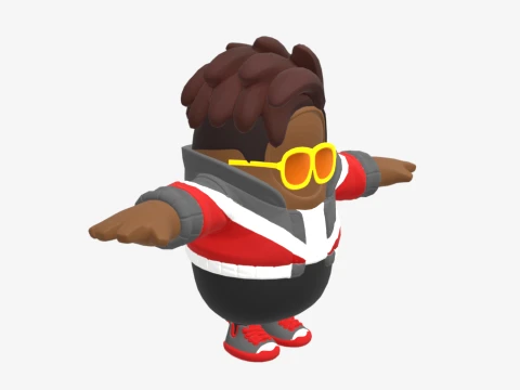 Kofi Graves Fall Guy - Fortnite 3D Model