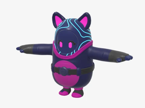 Bunnywolf Fall Guy - Fortnite 3D Model