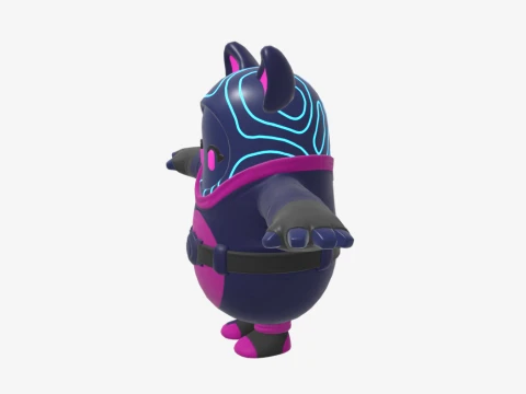 Bunnywolf Fall Guy - Fortnite 3D Model