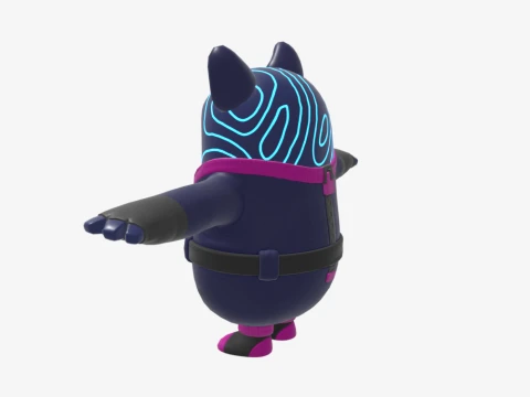 Bunnywolf Fall Guy - Fortnite 3D Model