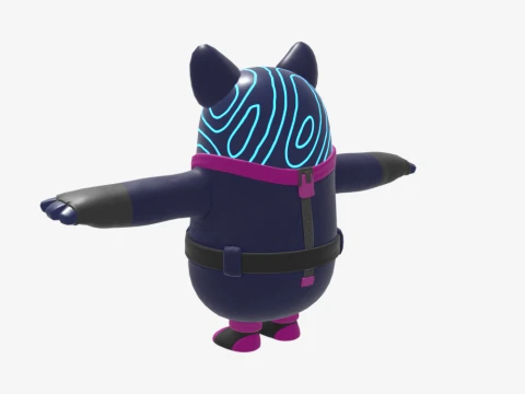 Bunnywolf Fall Guy - Fortnite 3D Model