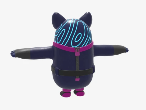 Bunnywolf Fall Guy - Fortnite 3D Model