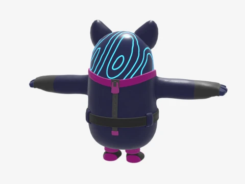 Bunnywolf Fall Guy - Fortnite 3D Model