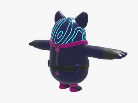 Bunnywolf Fall Guy - Fortnite 3D Model