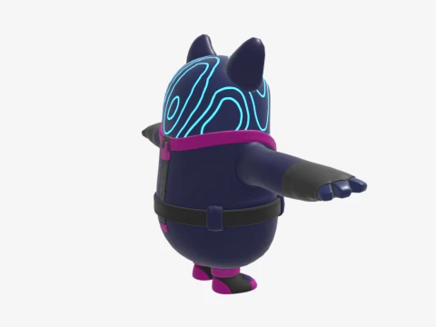Bunnywolf Fall Guy - Fortnite 3D Model