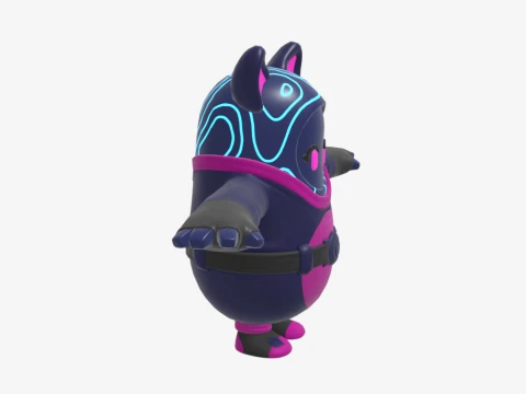 Bunnywolf Fall Guy - Fortnite 3D Model