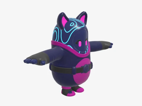 Bunnywolf Fall Guy - Fortnite 3D Model