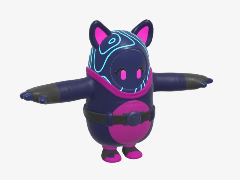 Bunnywolf Fall Guy - Fortnite 3D Model