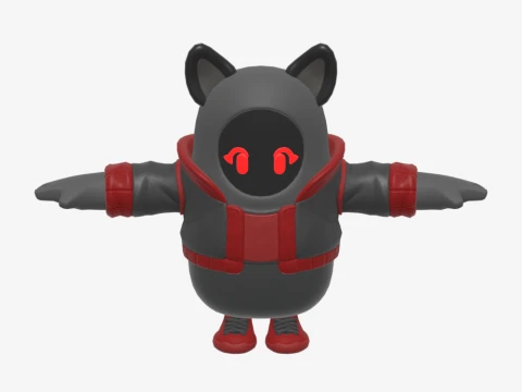 Panther Fall Guy - Fortnite 3D Model