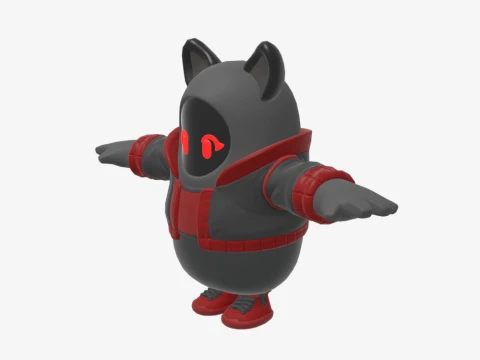 Panther Fall Guy - Fortnite 3D Model