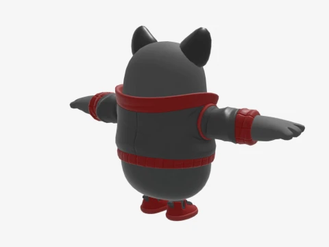 Panther Fall Guy - Fortnite 3D Model