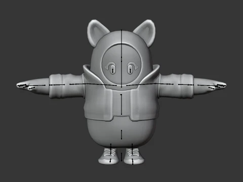 Panther Fall Guy - Fortnite 3D Model