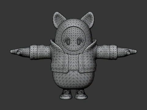 Panther Fall Guy - Fortnite 3D Model