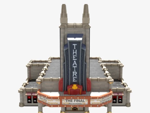 Art Deco Theatre - Fortnite 3D Model