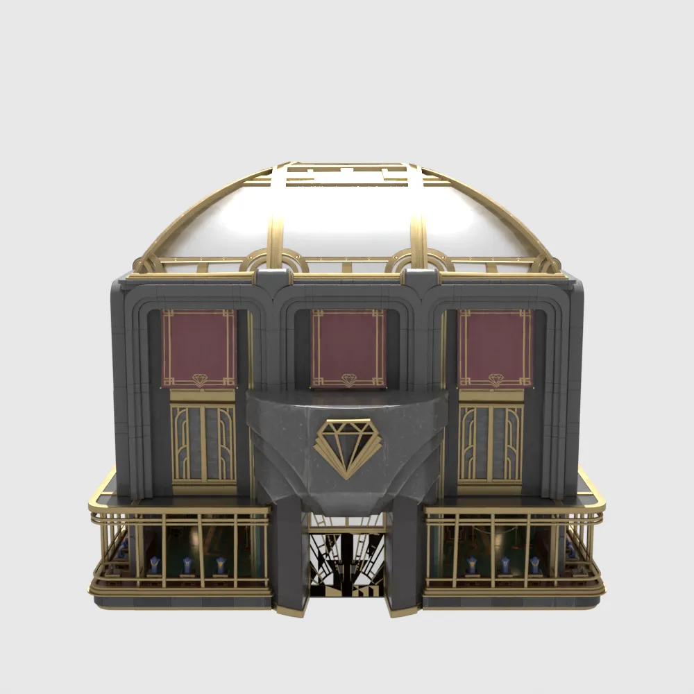 Art Deco Jewelry Store A - Fortnite 3D Model .c4d .max .obj .3ds .fbx .stl .blend 