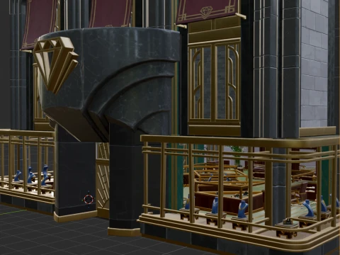 Art Deco Jewelry Store A - Fortnite 3D Model