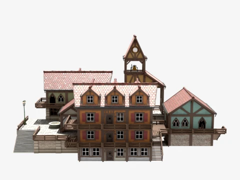 Place du Village - Fortnite Modèle 3D