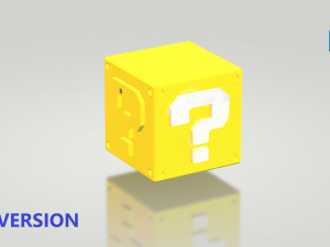 Bros Mario Blocks Planter and Boxes 3D Print Model