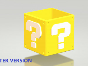 Bros Mario Blocks Planter and Boxes 3D Print Model