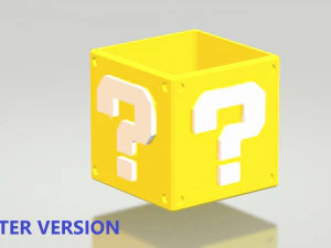 Bros Mario Blocks Planter and Boxes 3D Print Model