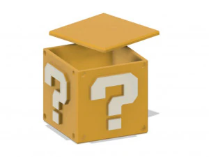 Scatola portaoggetti per blocchi di domande di Mario Modello di stampa 3D