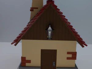 कार्टून घर 3D मॉडल