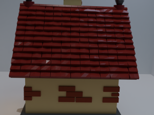 Cartoon house 3D-Modell