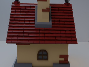 Cartoon house 3D-Modell