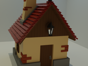 Cartoon house 3D-Modell