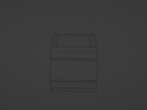Bench and trash can 3D Model