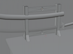 Katana and samurai helmet 3Dモデル