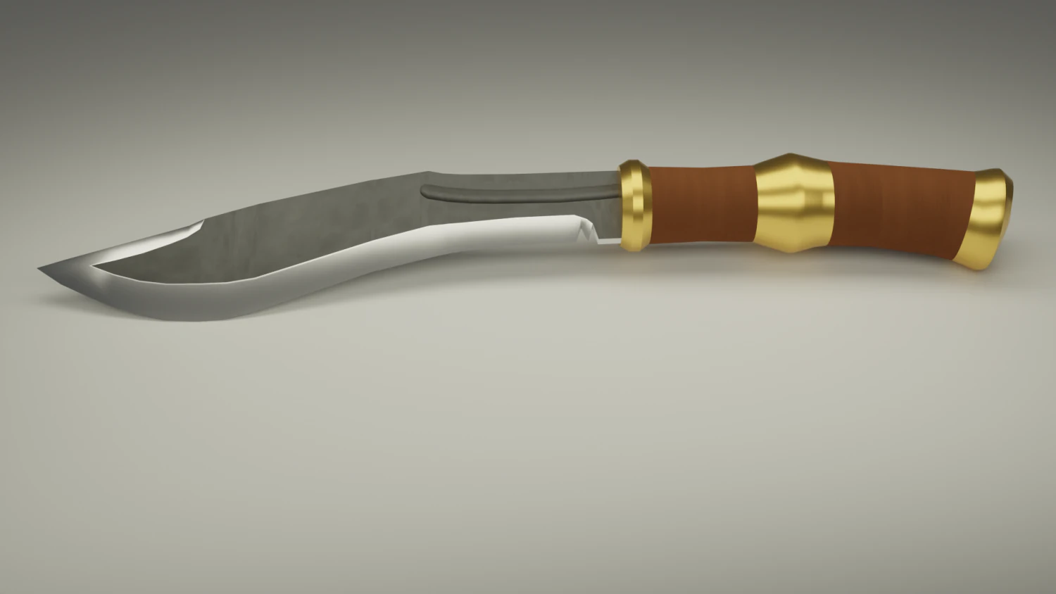 Kukri 3D Model .c4d .max .obj .3ds .fbx .stl .blend 
