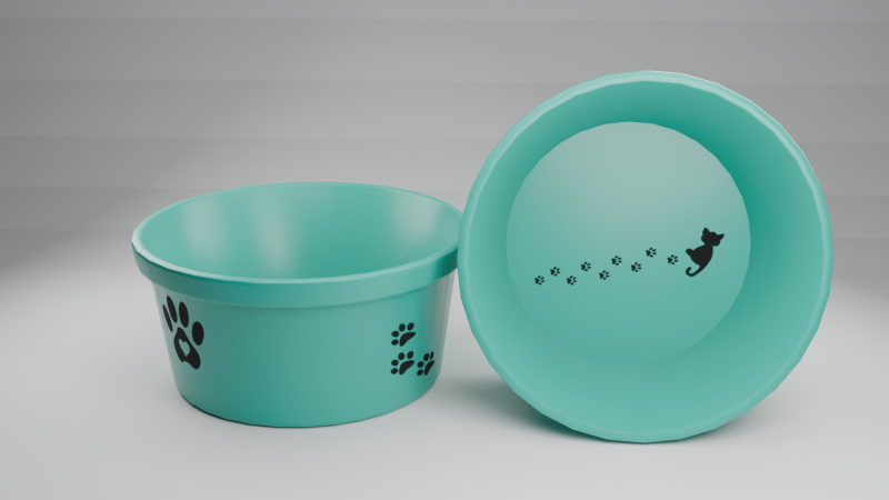 Bowl for an animal 3D 모델 .c4d .max .obj .3ds .fbx .stl .blend 