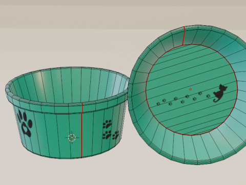 Bowl for an animal 3D 모델