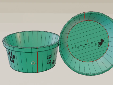 Bowl for an animal 3D Model