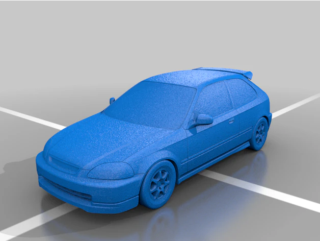 Honda Civic Type R EK9 3D Model .c4d .max .obj .3ds .fbx .stl .blend 