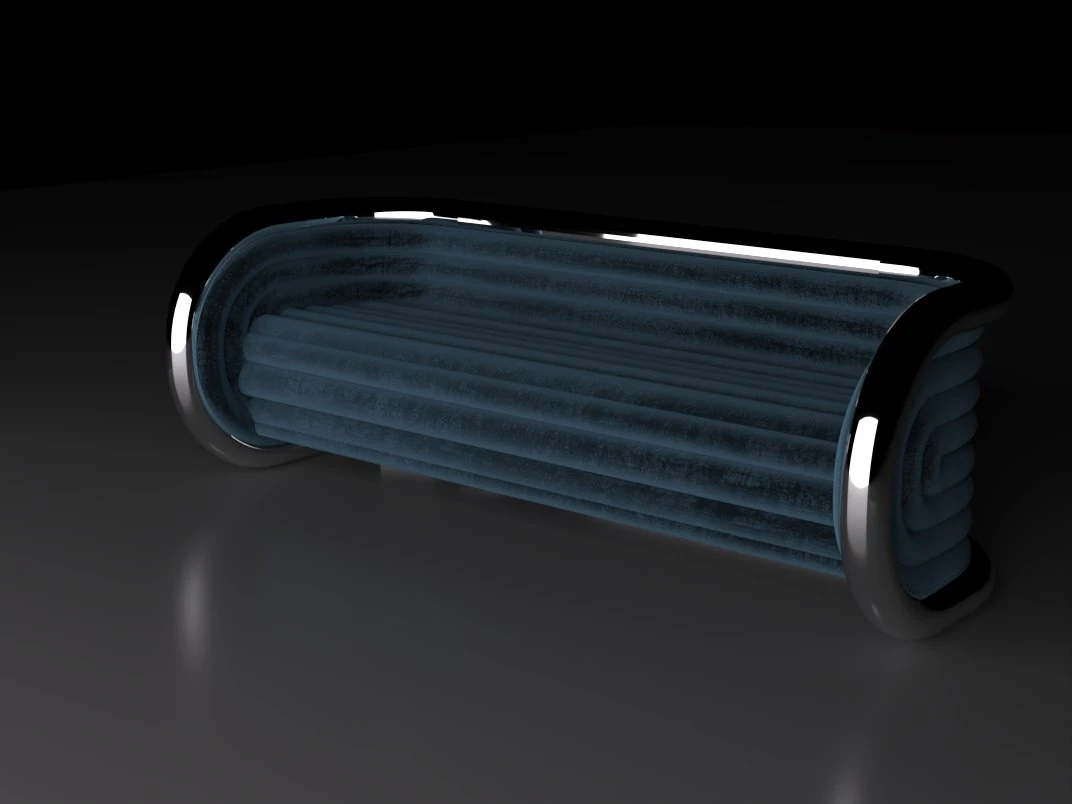 Fabulous metallic-velvet Sofa 3D Model .c4d .max .obj .3ds .fbx .stl .blend 
