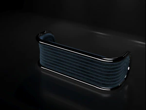 Fabulous metallic-velvet Sofa 3D Model