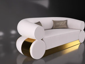 Modern Sofa Furniture minimalism 3D Model