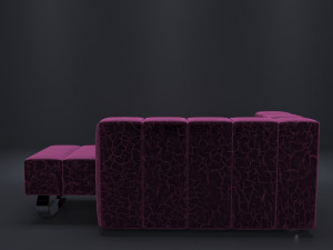 Great velvet Sofa 3D 模型