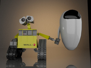 Wall-E and EVA 3D Модель