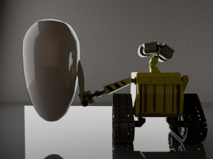 Wall-E and EVA 3D Модель
