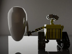 Wall-E and EVA 3D Model