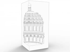 装飾ドーム 3Dプリントモデル